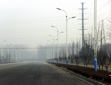 济宁市汶上县东一环路路灯实景
